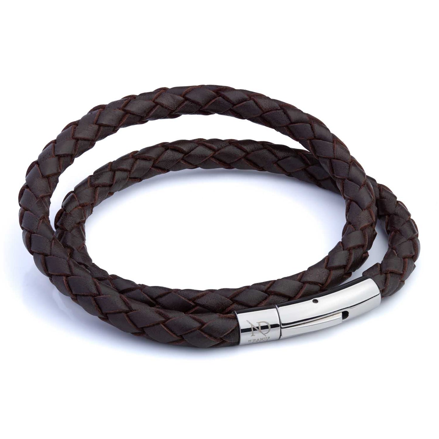 Load image into Gallery viewer, Leather Plaited Double Bracelet
