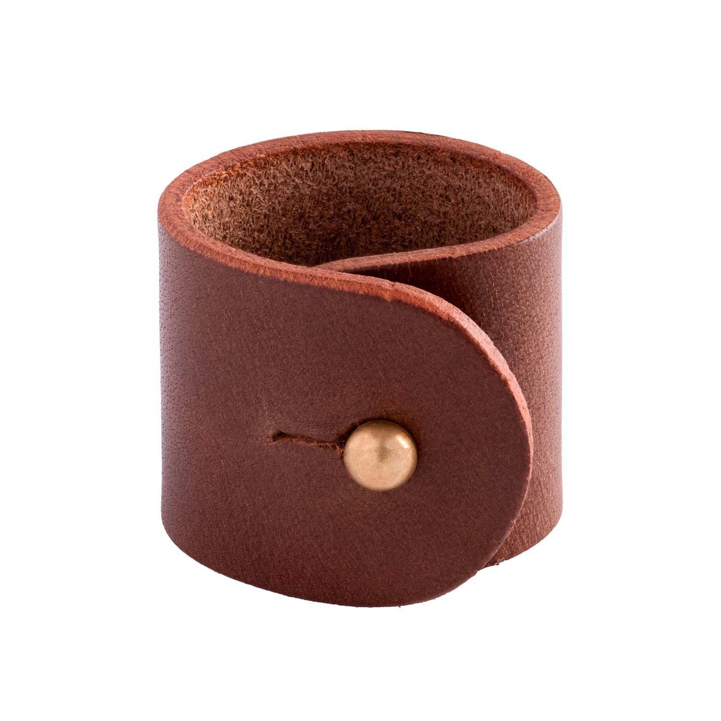 Dulwich Chestnut leather Napkin Ring Set