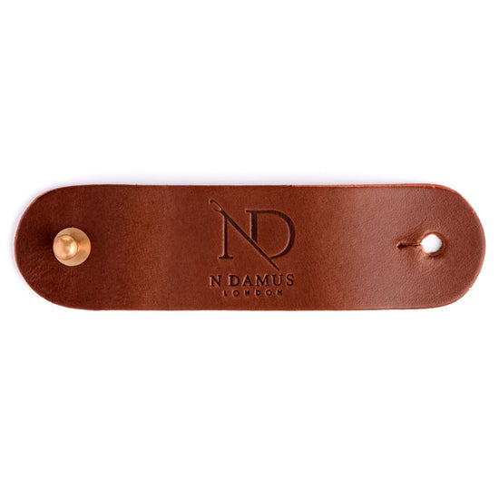 Dulwich Chestnut leather Napkin Ring Set
