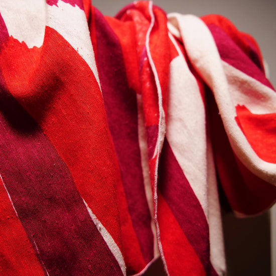 Drapers Ruby Ivory Silk Scarf