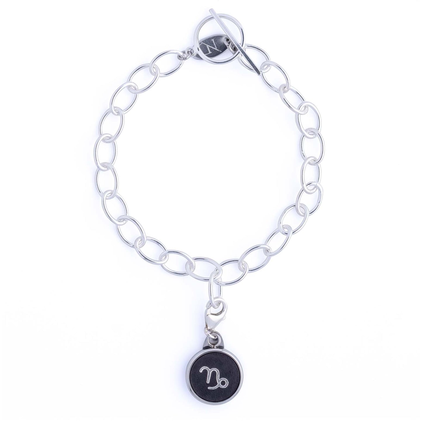 Capricorn Hatton Curb Charm Bracelet