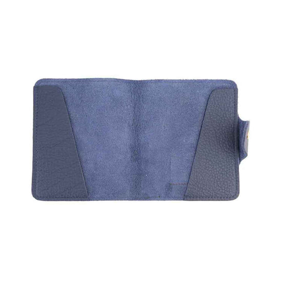 Passport Cover Blue Grain