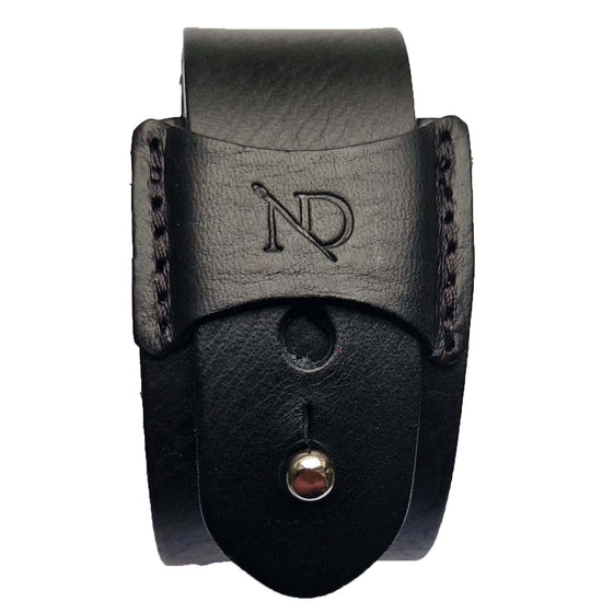 Load image into Gallery viewer, Finsbury Black Leather Bracelet
