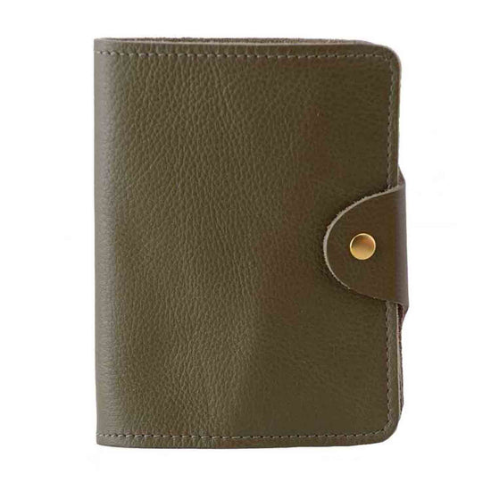 Passport Cover Olive Grain