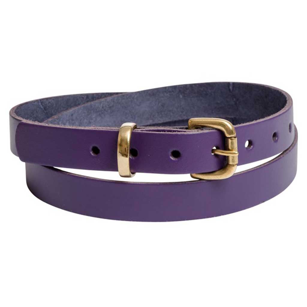 Plum Skinny Belt