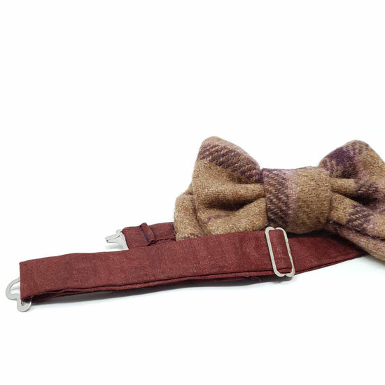 Regent Tan Wool Bow Tie
