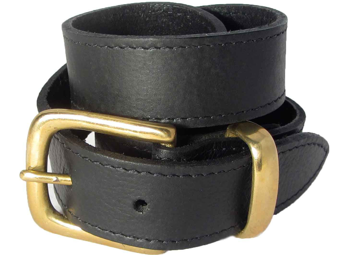 Black Belt with Gold Buckle