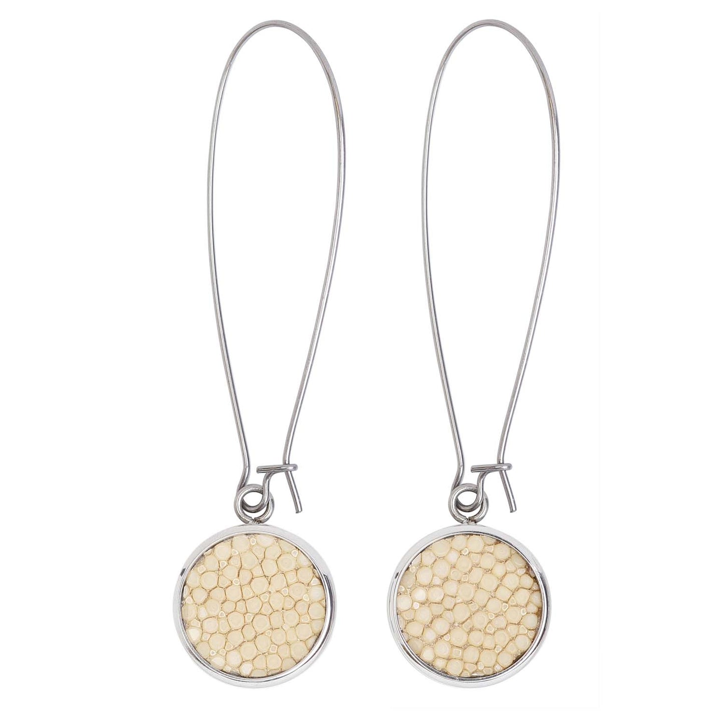 Silverdale-Sting Cream Drop Earrings