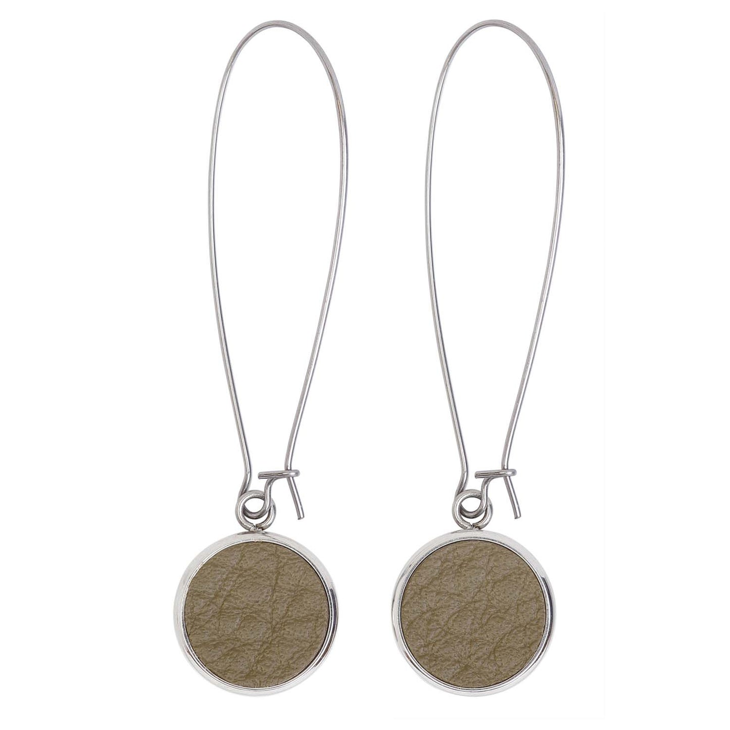 Silverdale Olive Drop Earrings